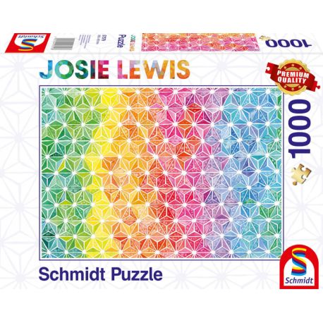 Puzzle 1000  Teile  J.LEWIS, Kun Teile erbun Teile e Dreiecke