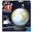 Ravensburger 11549 Puzzle Globus mit Licht 3D 540 Teile