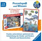 Ravensburger 13366 Puzzle Wieso? Weshalb? Warum? Auf der Weltraumstation 100 Teil