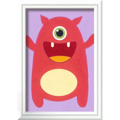 Ravensburger Malen nach Zahlen 23630 - Rotes Monster - Kinder ab 7 Jahren