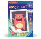 Ravensburger Malen nach Zahlen 23630 - Rotes Monster - Kinder ab 7 Jahren