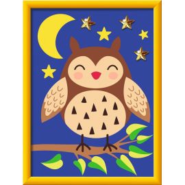Ravensburger CreArt 23635 - Niedliche Eule - Malen nach Zahlen Eule für Kinder ab 7 Jahre