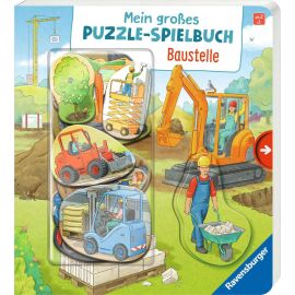Ravensburger 41860 Mein großes Puzzle-Spielbuch: Baustelle Pappbilderbuch über 10 Euro