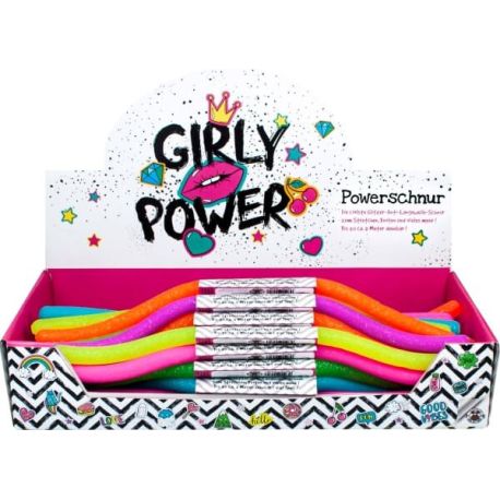 Powerschnur Glitzer, sortiert (1 Stück)