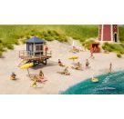 NOCH - H0 Rettungsschwimmer-Turm mit Haifisch-Flosse