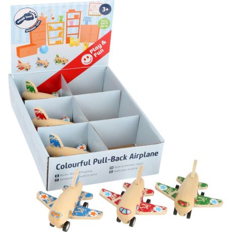 Buntes Rückziehflugzeug, sortiert