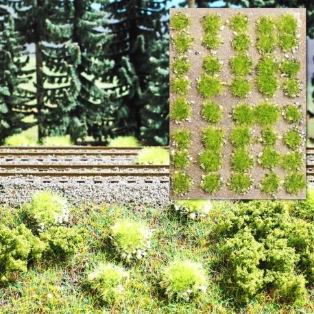 BUSCH Grasbüschel mit Steinen Frühling