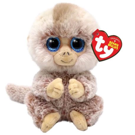 Ty STUBBY MONKEY - TAN - BEANIE BELLIE - RE