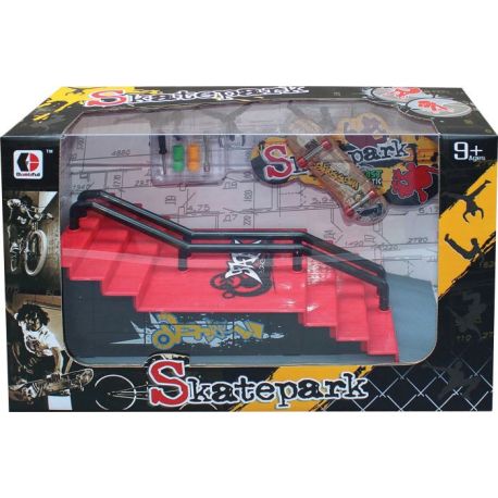 Fingerskateboard-Park mit Zubehör