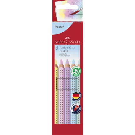 Buntst.Jumbo Grip 5er Pastell