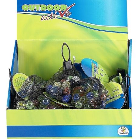 Outdoor active Murmeln, 21 Stück, sortiert