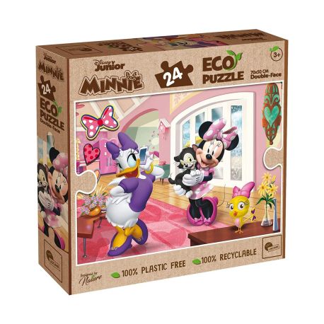ECO-Ausmal-Puzzle Boden 24 Teile, Minnie Maus