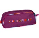 Stifte-Etui - I LOVE HORSES (fuchsia)