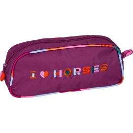 Stifte-Etui - I LOVE HORSES (fuchsia)