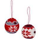 Strickkugel-Anhänger - Dekorative Weihnachten, sortiert (1 Stück)