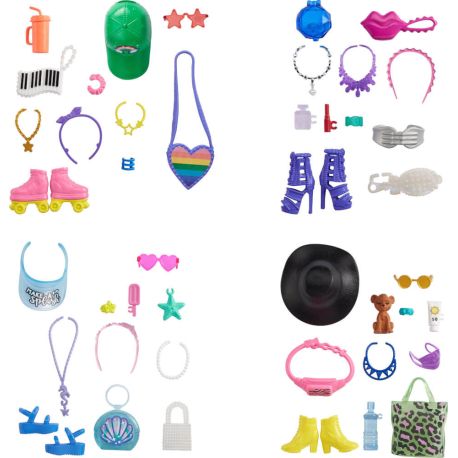 Mattel GWD98 Barbie Fashions Storytelling Packs, sortiert