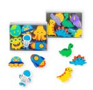 RADIERER Dino   Space Box 6er-Set, sortiert  (1 Stück)