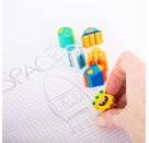 RADIERER Dino   Space Box 6er-Set, sortiert  (1 Stück)