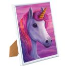 Crystal Art Gerahmtes Bild Einhorn 21x25 cm