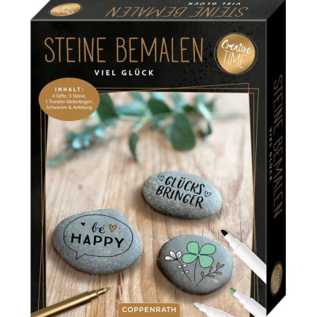 Steine bemalen - Viel Glück (Creative Time)