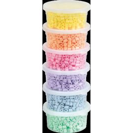 Bügelperlen-Set Pastell 3000St