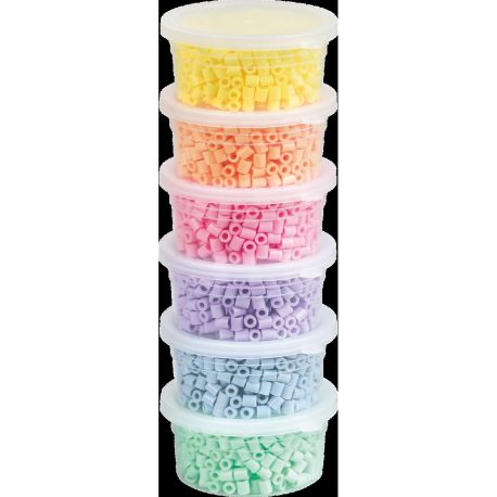 Bügelperlen-Set Pastell 3000St