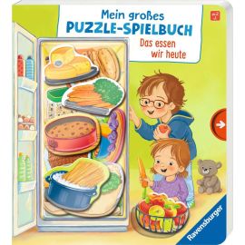 Ravensburger 41894 Mein großes Puzzle-Spielbuch: Das essen wir heute Pappbilderbuch über 10 Euro