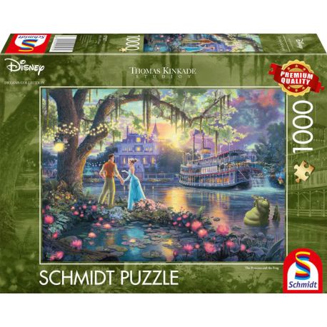 Puzzle Thomas Kinkade Disney,The Princess and the Frog 1000Teile