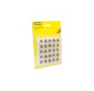 NOCH PROFI-Grasbüschel trockenes Gras grün, beige, mit braunem Flock, 25 St., 6 mm