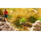 NOCH PROFI-Grasbüschel trockenes Gras grün, beige, mit braunem Flock, 25 St., 6 mm