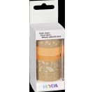 Deko Tape Natur Blätter orange