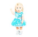 Puppen-Kleid Eisprinzessin, klein, Gr. 28-35 cm