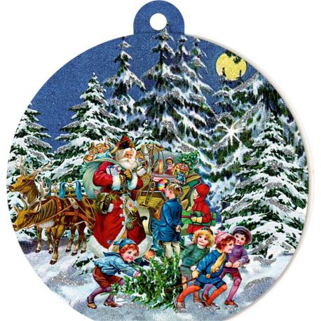 Nostalg. Geschenkanhänger - Pop-up mit Kuvert, sort. (Behr)