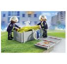 PLAYMOBIL 71465 Feuerwehrleute mit Luftkissen