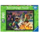 Ravensburger 13333 Puzzle Monster Minecraft 100 Teile XXL