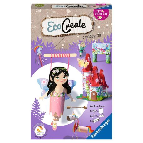 Ravensburger EcoCreate 236720 - Sparkle with the Fairies - DIY Bastelset für Kinder ab 6 Jahren
