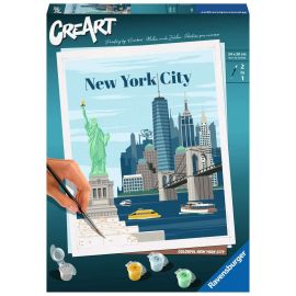 Ravensburger CreArt - Malen nach Zahlen 23686 - Farbenfrohes New York City - ab 12 Jahren