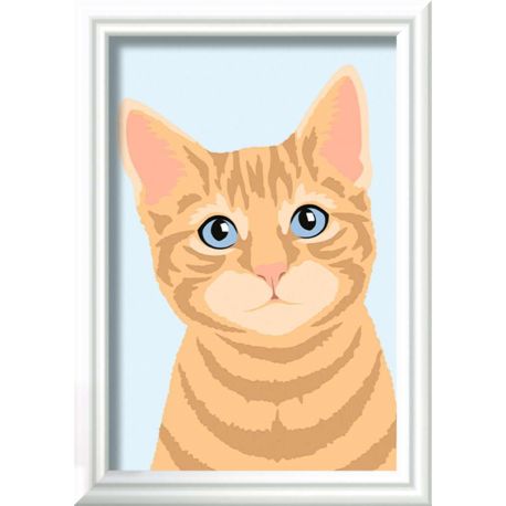 Ravensburger Malen nach Zahlen 23756 - Niedliche Katze - Kinder ab 7 Jahren