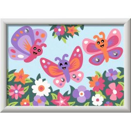Ravensburger CreArt 23763 - Fröhliche Schmetterlinge  - Malen nach Zahlen Schmettering für Kinder ab 7 Jahre
