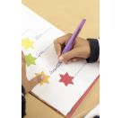 Schulfüller mit Anfänger-Feder A - STABILO EASYbuddy in schwarz/limette - Schreibfarbe blau (löschbar) - Einzelstift -