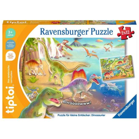 Ravensburger 198 tiptoi® Puzzle für kleine Entdecker: Dinosaurier