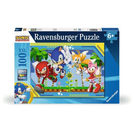 Ravensburger 12001134 Puzzle Nichts kann Sonic aufhalten 100 Teile XXL