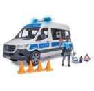 Bruder 02683 MB Sprinter Polizei Einsatzfahrzeug mit Polizist und L+S Modul