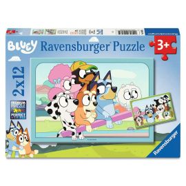 Ravensburger 5693 Puzzle Spaß mit Bluey 2 X 12 Teile