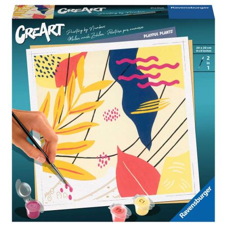 Ravensburger CreArt - Malen nach Zahlen 23638 - Verspielte Pflanzen  - ab 12 Jahren