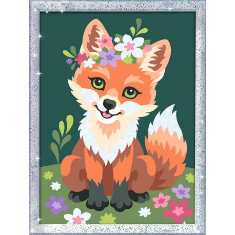 Ravensburger CreArt 23765 - Blumiger Fuchs - Malen nach Zahlen Fuchs für Kinder ab 9 Jahre