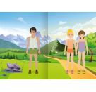 Mini-Sticker-Anziehpuppen – Beim Sport