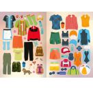 Mini-Sticker-Anziehpuppen – Beim Sport