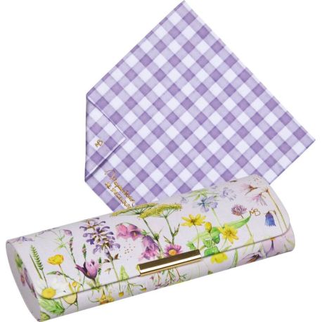 Brillenetui m. Putztuch Blumengruß GartenLiebe - M. Bastin