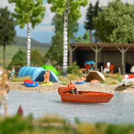 BUSCH 5480 H0/N/TT See mit fahrendem Boot